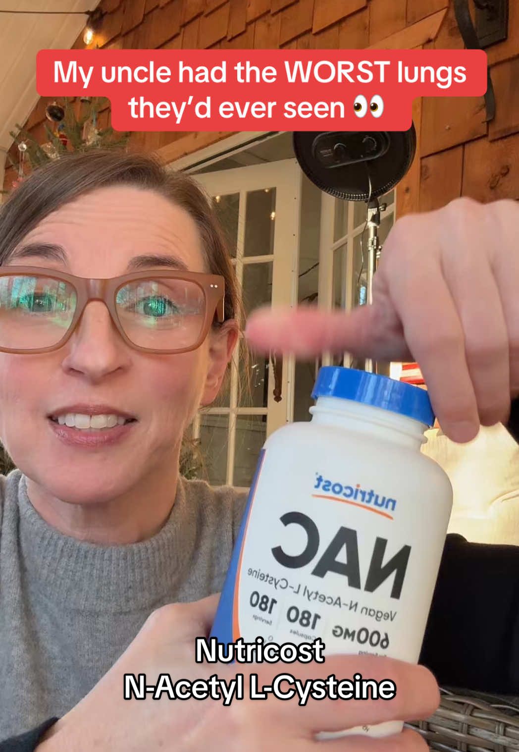 TikTok post by @themidlifewellness for Nutricost. Caption reads: Replying to @The Body Butter Lady Nutricost....