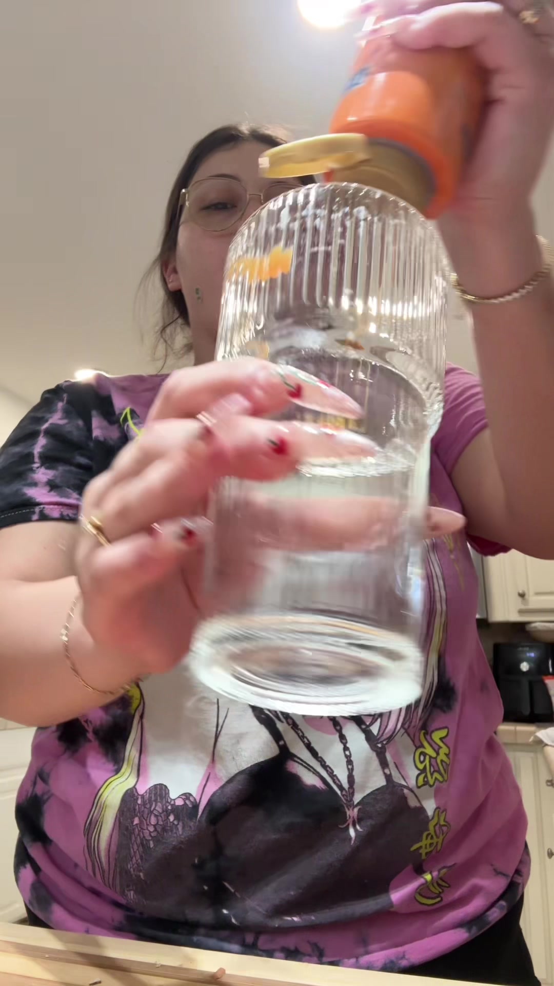 TikTok post by @risasayshigh for Syruvia. Caption reads: [...] #tastetest #freshlygardened #syruvia....