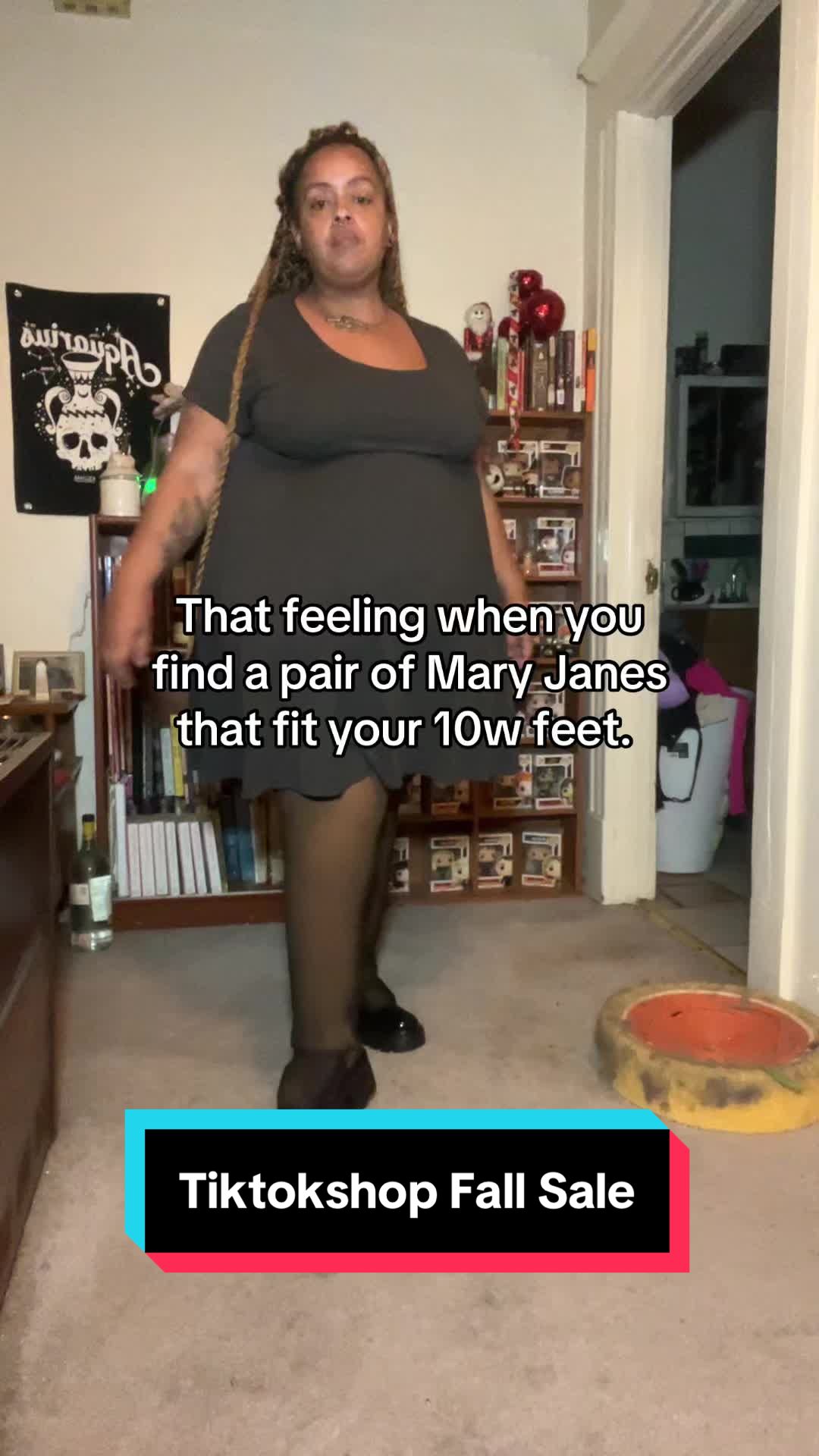 TikTok post by @shespositivelyphat for Dream Pairs. Caption reads: Hello cute! @Dream Pairs @Dreampairs.US.Style ....