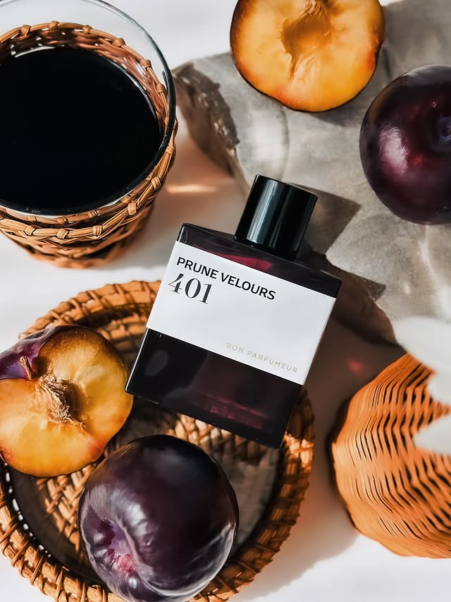 Instagram post by @mytopnotes for Bon Parfumeur. Caption reads: Prune Velours @bonparfumeur | PR Ambery and....