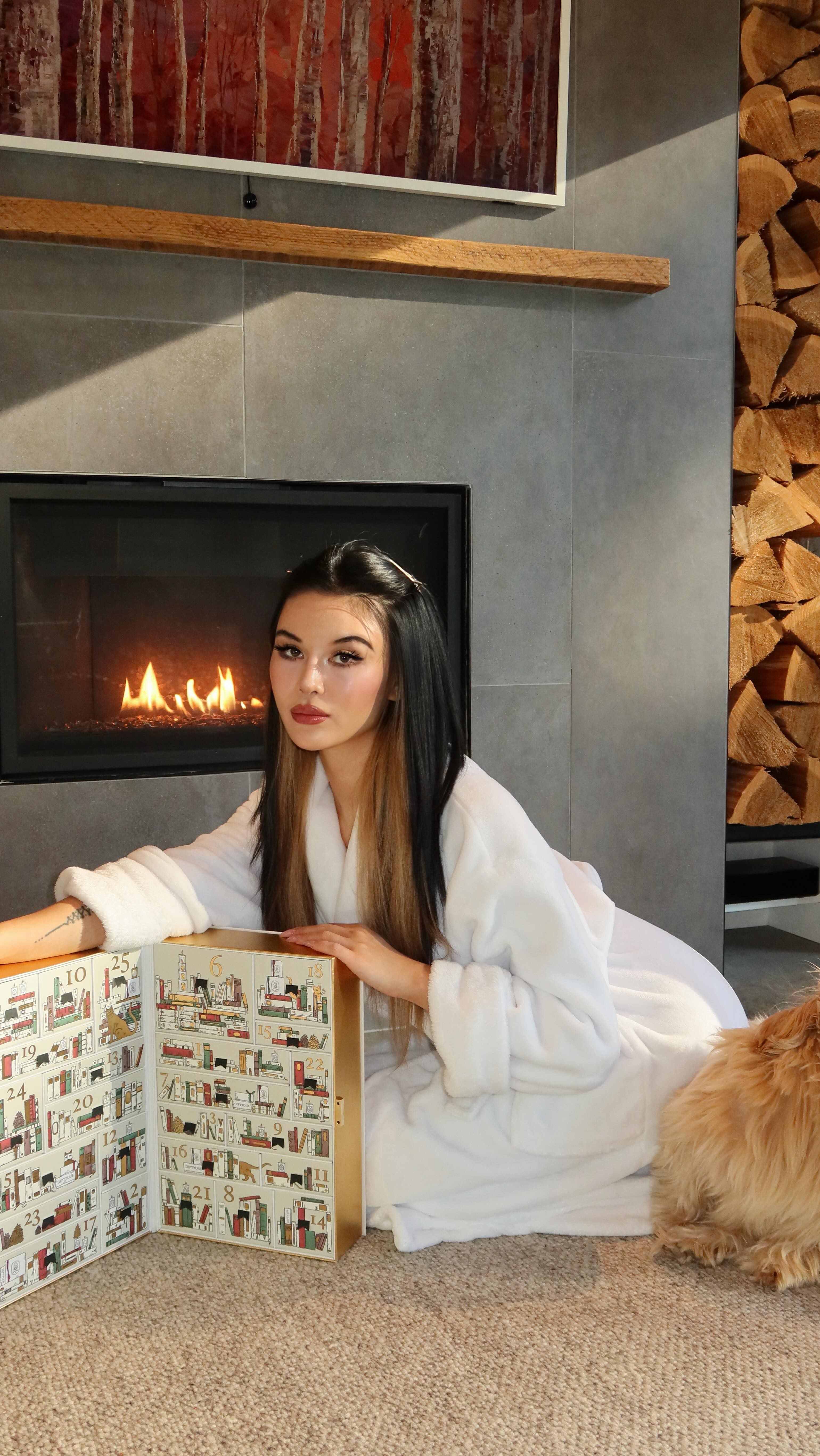 Instagram post by @alaiafire for Diptyque. Caption reads: Got my hands on the Diptyque 2025 Advent Calendar....