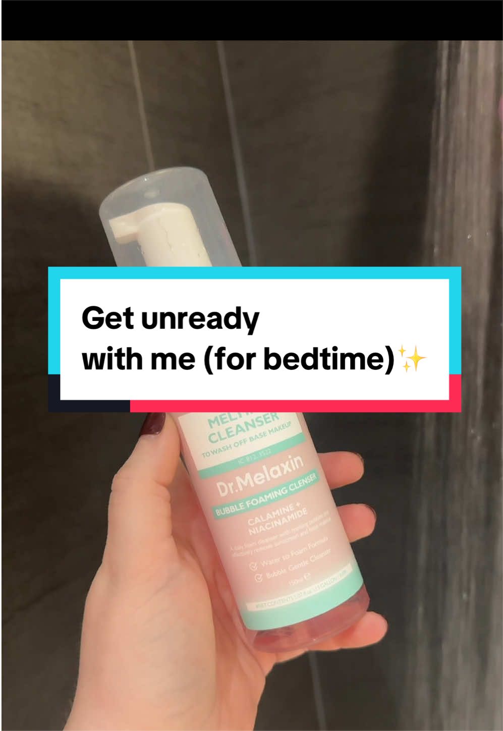TikTok post by @chronically.trina for By Boss Babes. Caption reads: The most relaxing part of the day ❤️ @Garnier UK....