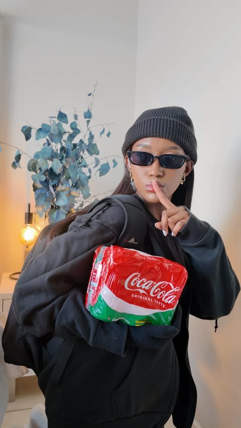 Instagram post by @zayaan4 for Coca-Cola South Africa. Caption reads: The collection isn’t complete until your face is....