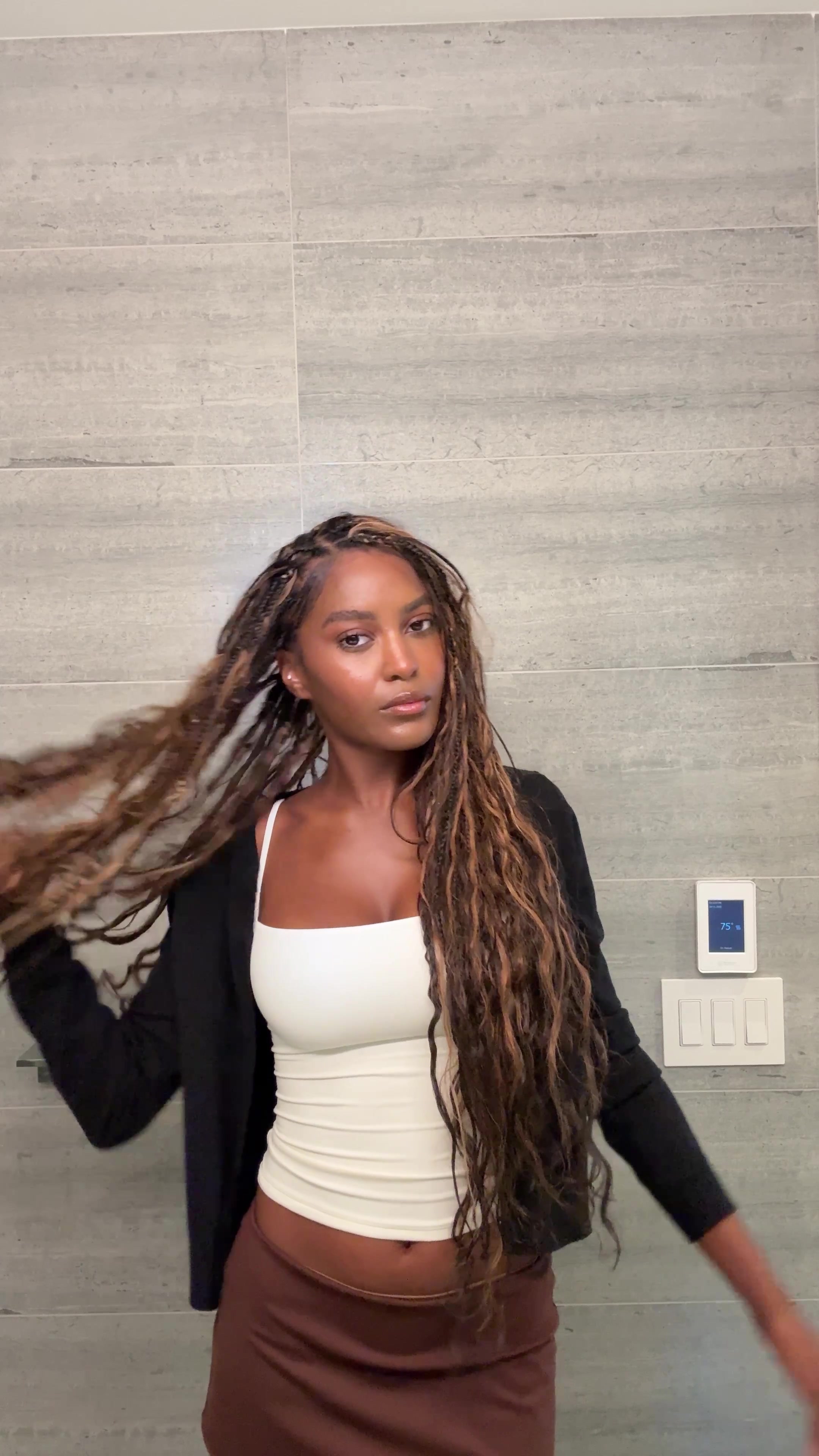 TikTok post by @ciaramiller___ for OLAPLEX. Caption reads: a quick reset before I head to the hamptons this....