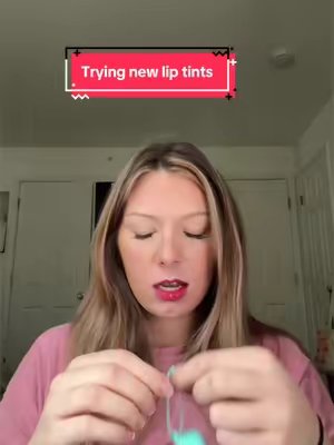 TikTok post by @akira.messenger for I’M MEME. Caption reads: [...] #lipstain #kbeauty #longlasting #immeme.