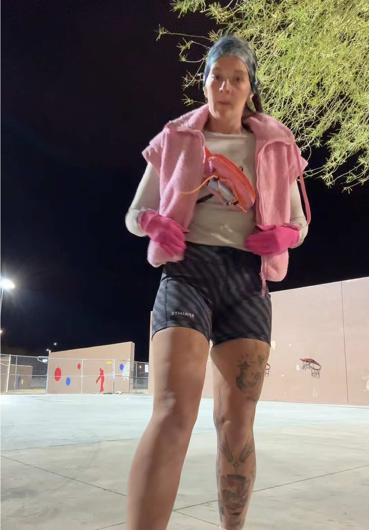 TikTok post by @laurel_mullen for GetSprints. Caption reads: Testing out the @Sprints Running shorts! I....