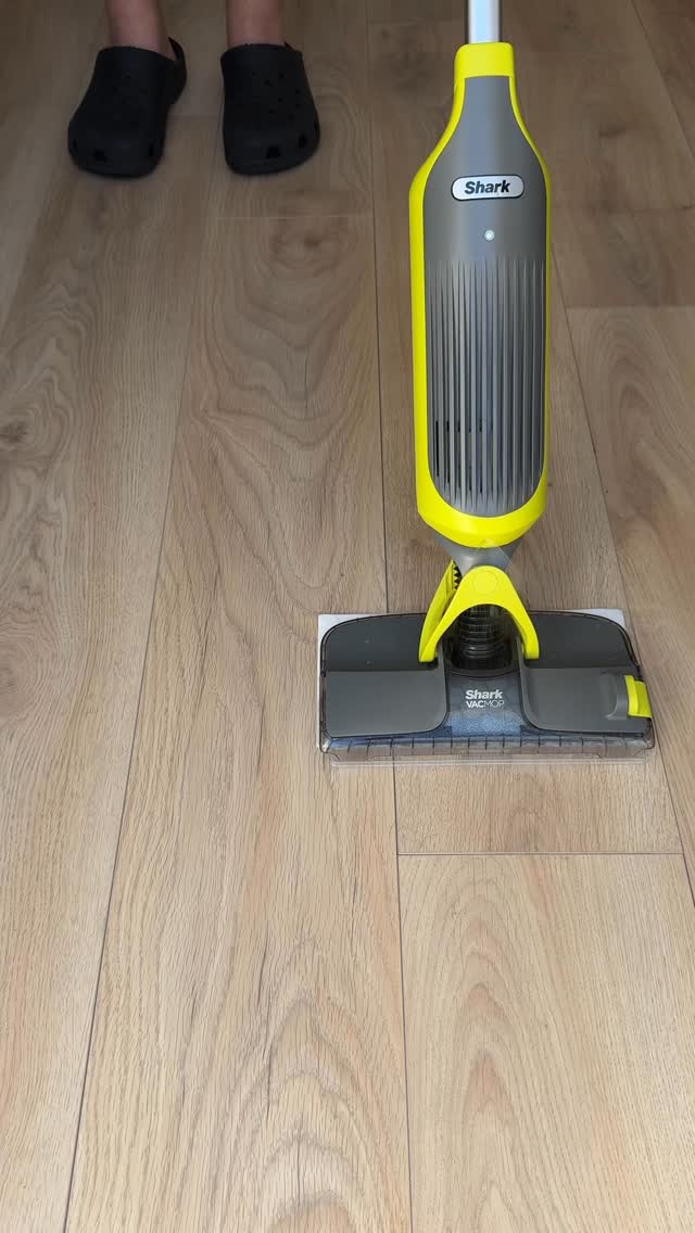 Instagram post by @cleaningwithvernon for Shark Home. Caption reads: How many mops does 1 person need?! 🚨 Whenever I....