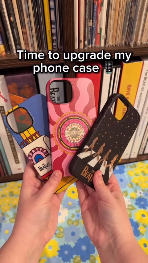 Instagram post by @kristinesummer_ for Getcasely. Caption reads: Time for a new Beatles phone case! 📱 I’ve been....