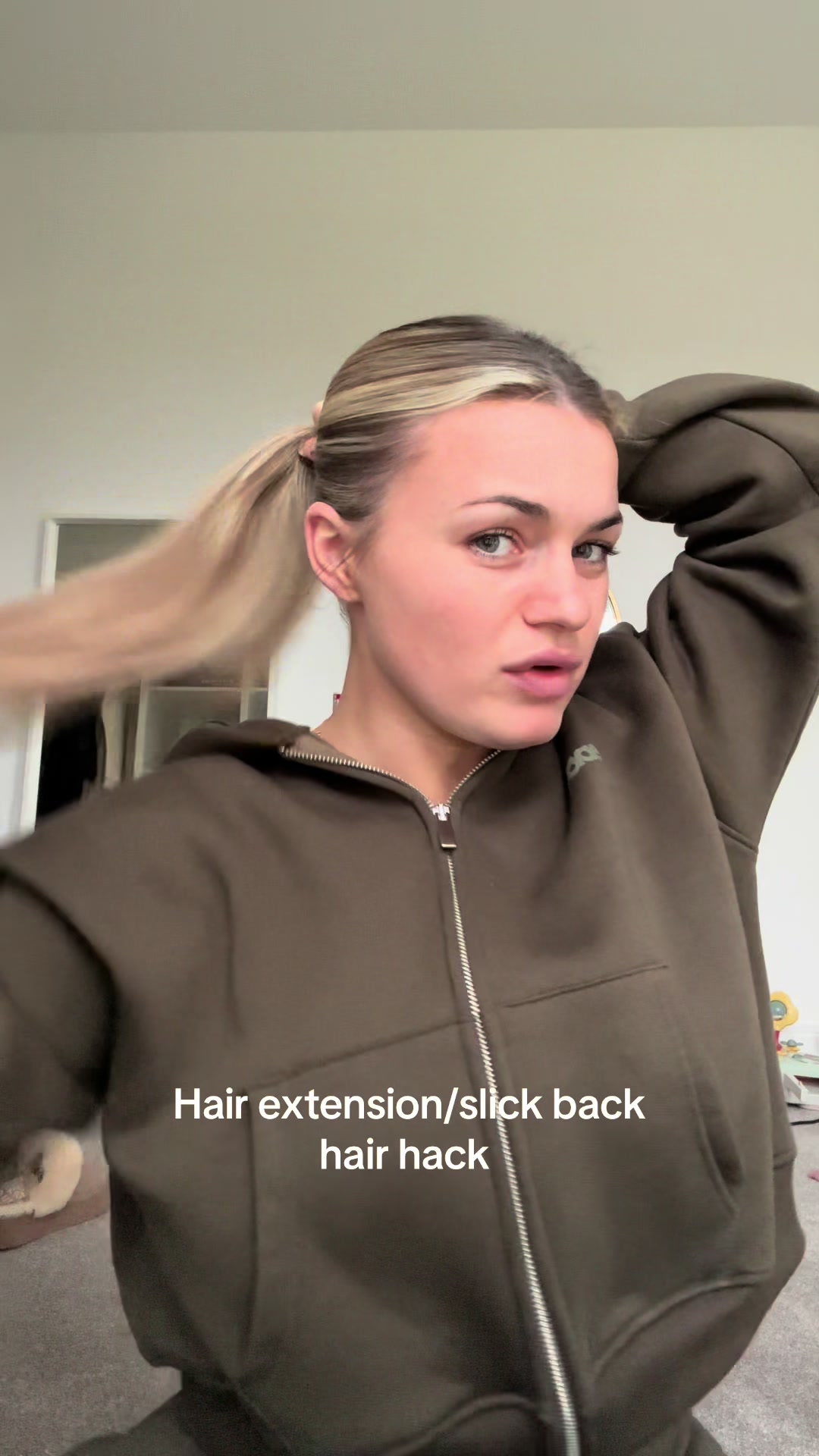 TikTok post by @demirobertsonnn for BeautyWorks. Caption reads: A @Beauty Works hair brush for the slick back /....