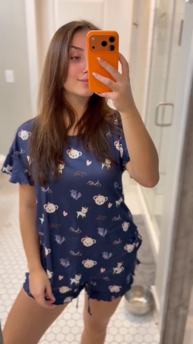 Instagram post by an influencer for Ekouaer Sleepwear. Caption reads: New season for me 🦋🦋🦋🐞🐞🧸🐻 @ekouaerofficial....