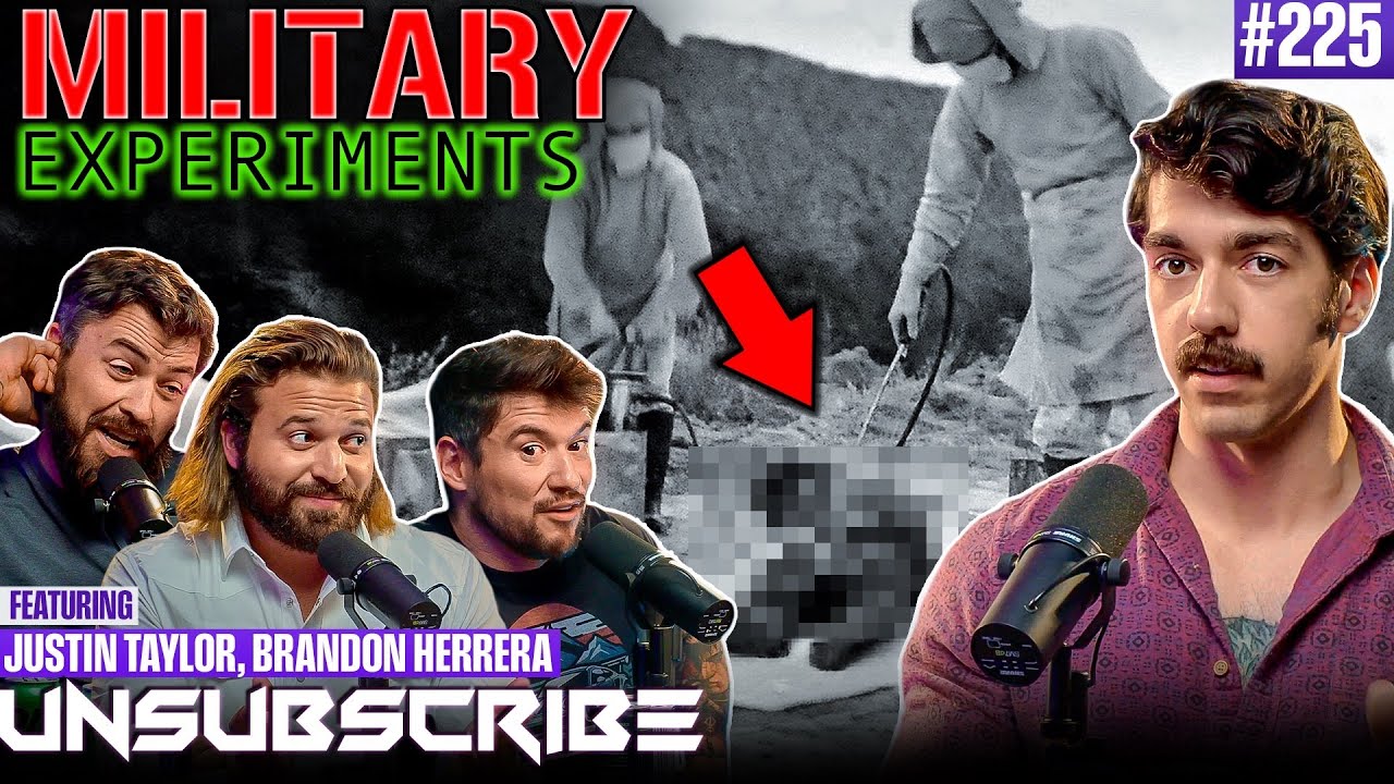 YouTube post by @unsubscribepodcast for GhostBed. Caption reads: The Worst Privates Ever, Crazy Military History &....