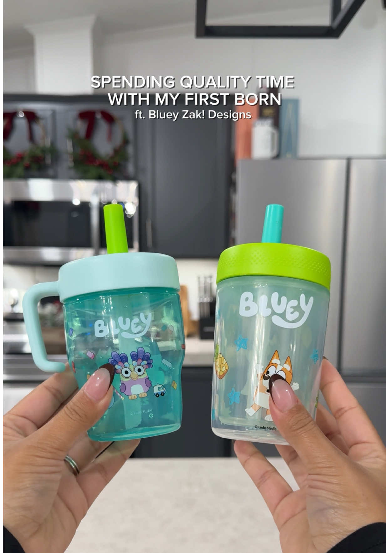 TikTok post by @itsjess.guevara for Zak. Caption reads: [...] his little Bluey obsession just makes our....