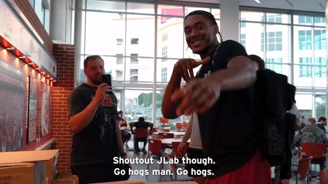 Instagram post by @taylengreen for JLab. Caption reads: Appreciate the hookup @jlabaudio 🤝.