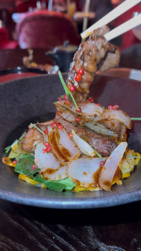 Instagram post by @castlestreetofficial for Get Reviewed Liverpool. Caption reads: Liverpool… The Ivy Asia’s Dragon Lunch menu is....