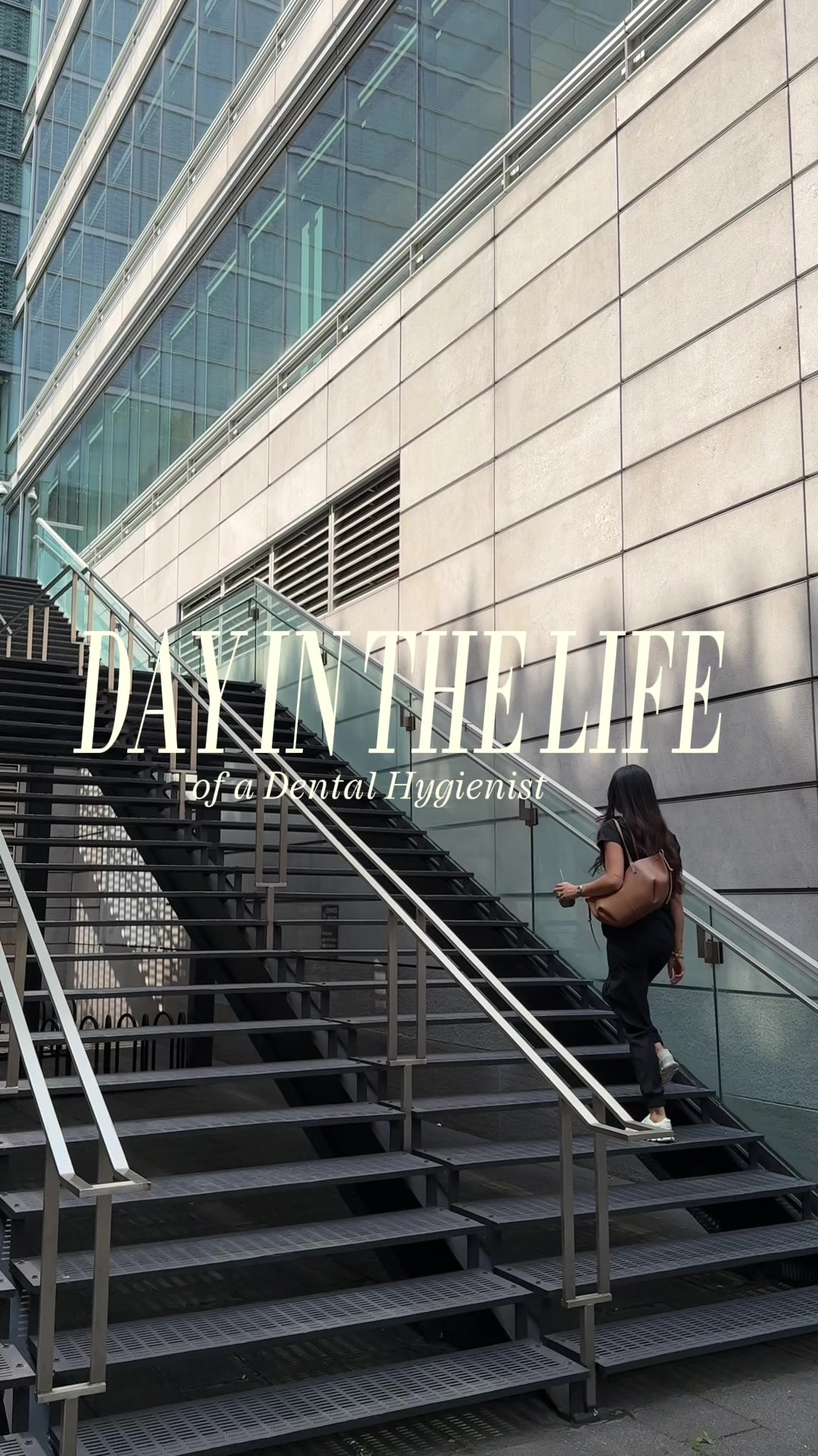 TikTok post by @fefekaori for Hanes. Caption reads: A day in my life as a Dental Hygienist! Each piece....