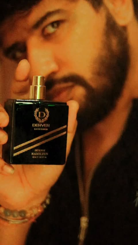 Instagram post by @nitin_sonike for Denver For Men. Caption reads: #denver the scent of my success #perfumevideo....