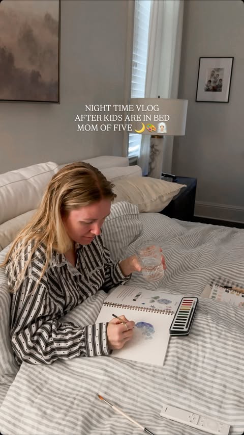 Instagram post by @kerenswan for OLLY. Caption reads: unwind with me 🧖🏼‍♀️🌙 🎨 olly Body new....