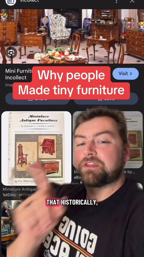 Instagram post by @stakuyi for FlexiSpot. Caption reads: [...] used to make such tiny furniture with....