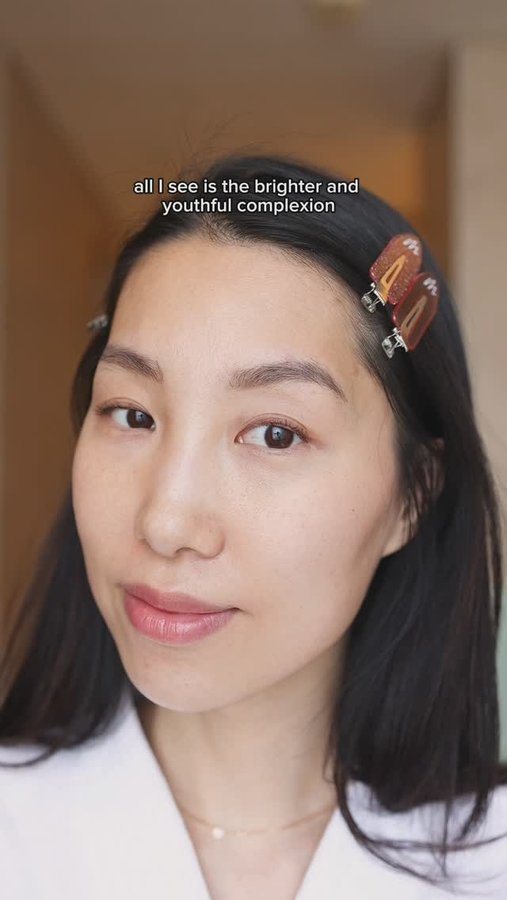 Instagram post by @chrishanxoxo for VGObeauty. Caption reads: Bright, even, and glowing—thanks to this serum....