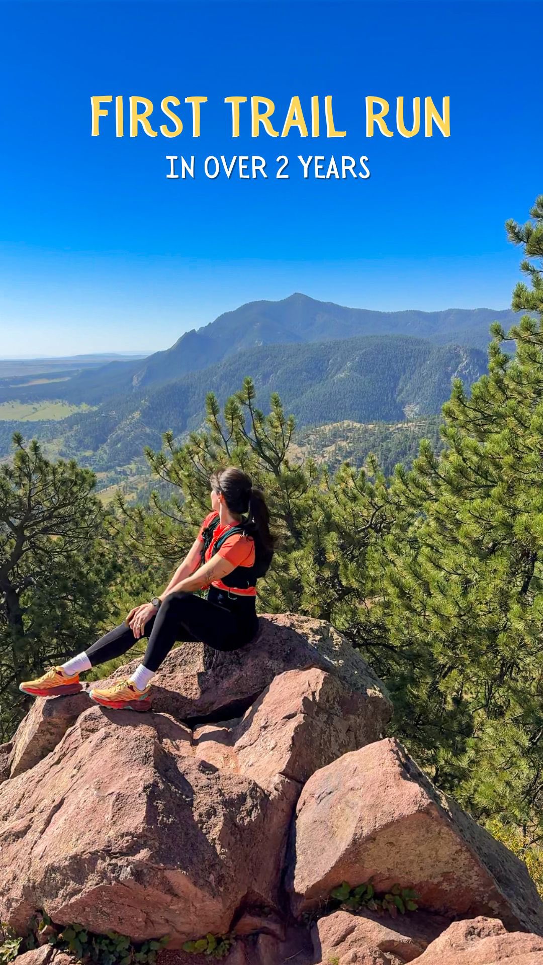 Instagram post by @the.worried.wanderer for Honey Stinger. Caption reads: POV: You attempt your first trail run in 2 years....