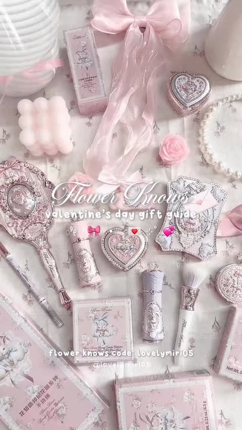 Instagram post by @lovelymiri05 for Flower Knows. Caption reads: [...] someone you love 🎀🩰💘 buy them on....