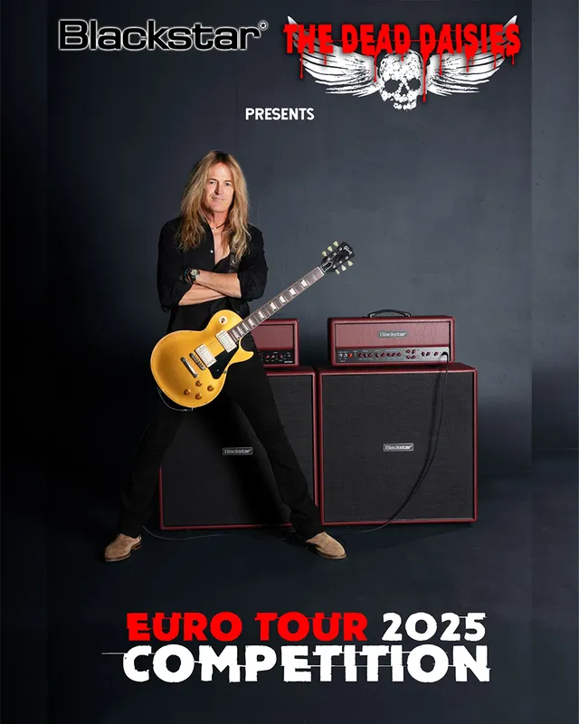 Instagram post by @thedeaddaisies for Blackstar Amps. Caption reads: We’ve partnered up with our friends at Blackstar....