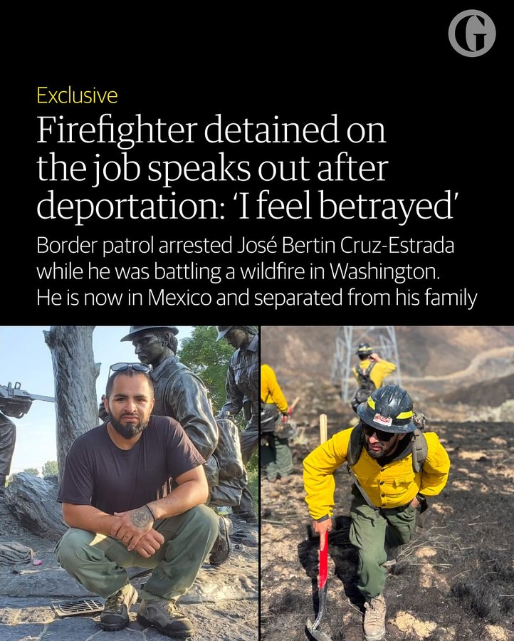 Instagram post by @brownissues for The Guardian. Caption reads: ‘We’re supposed to be brothers – officer to....