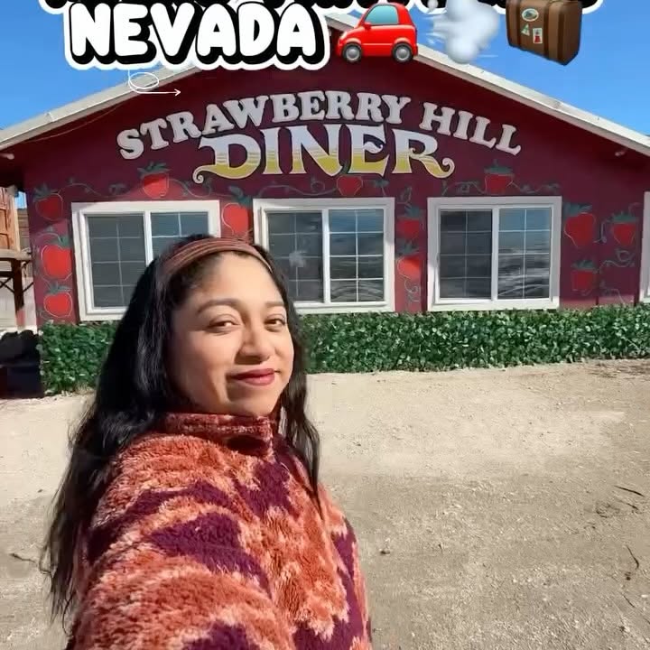 Instagram post by @its.veliaa for Travel Nevada. Caption reads: This is your sign to micro travel Nevada 🚗💨🧳....