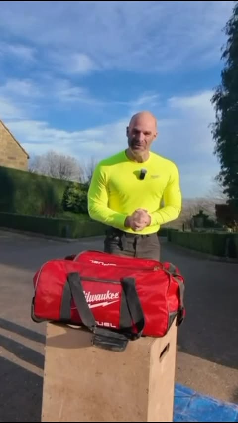 Instagram post by @simonbowlerltd for Milwaukee Tool. Caption reads: IT’S A DOUBLE MILWAUKEE GIVEAWAY!!!!! Literally....