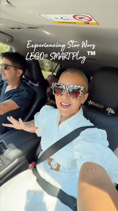 Instagram post by @rebeccalittle_ for LEGO. Caption reads: A new galaxy of PLAY has arrived 🌌 @lego....