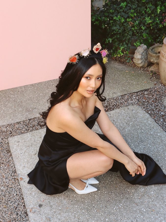 Instagram post by @chrystelleaudette for Nine West. Caption reads: [...] luncheon 😌 
Spring racing lunch with....