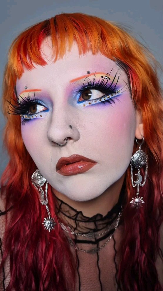 Instagram post by @nonaa_mua for Mehron Makeup. Caption reads: Made my own version on a @chappellroan look,....