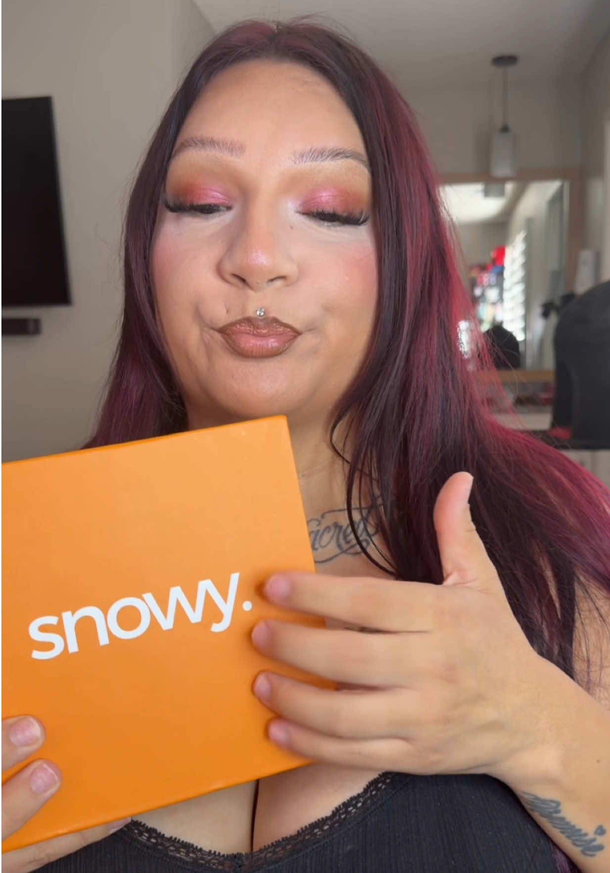 TikTok post by @_theglamghoul for Snowy Care. Caption reads: Confidence is sexy ♥️ @Snowy Care #snowycare....