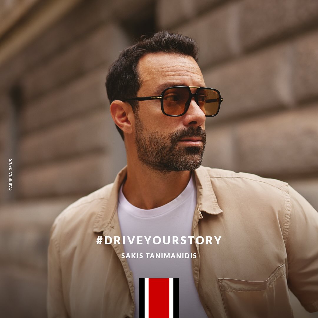 Instagram post by @sakiswp for Carrera Eyewear. Caption reads: It’s not about fashion. It’s about....