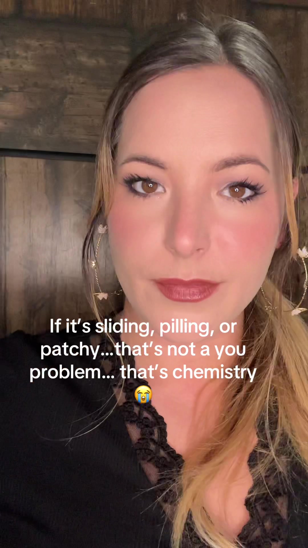 TikTok post by @k_ketchup__ for Dr Brandt Skincare. Caption reads: If your primer keeps pilling or your makeup won’t....