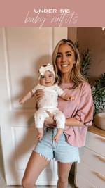 Instagram post by @alwaysmeliss for Carter's. Caption reads: #ad After years of praying for this little baby, I....