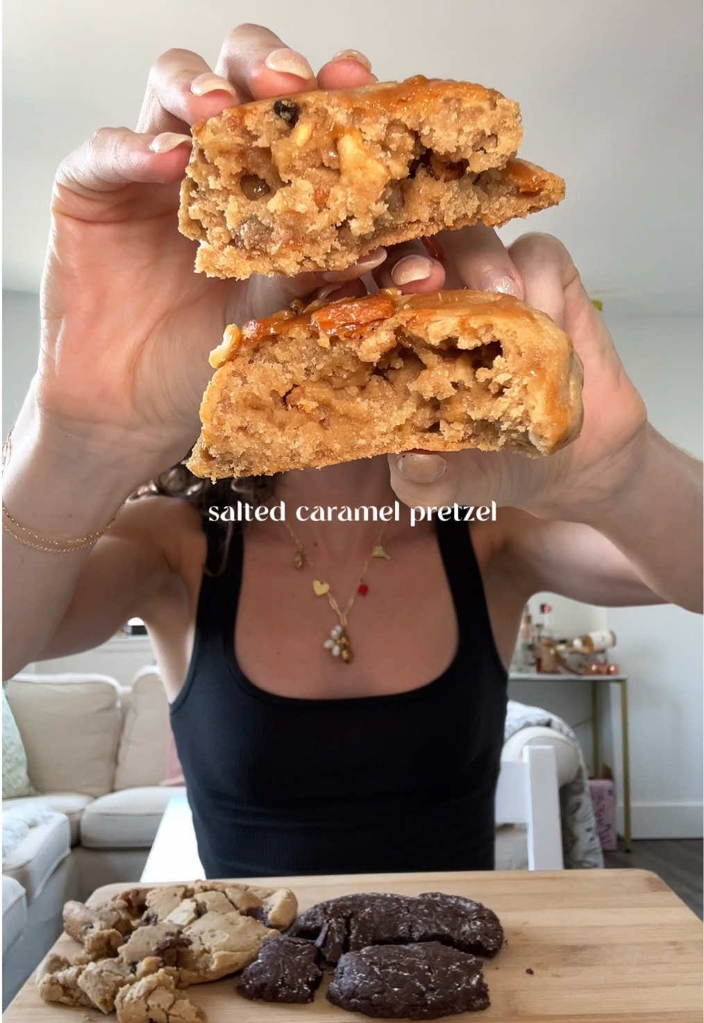 TikTok post by @samgbrady for Taylor Chip. Caption reads: this was lowkey so fun 🕺🏼🍪 my favorite was....