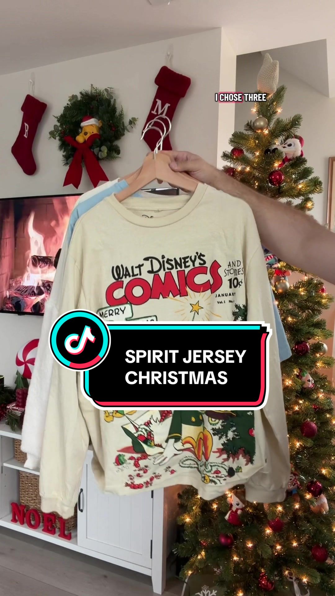 TikTok post by @blakesilva for Spirit Jersey. Caption reads: ‘tis the season for fandom favs 🎄🎅🏼@Spirit....