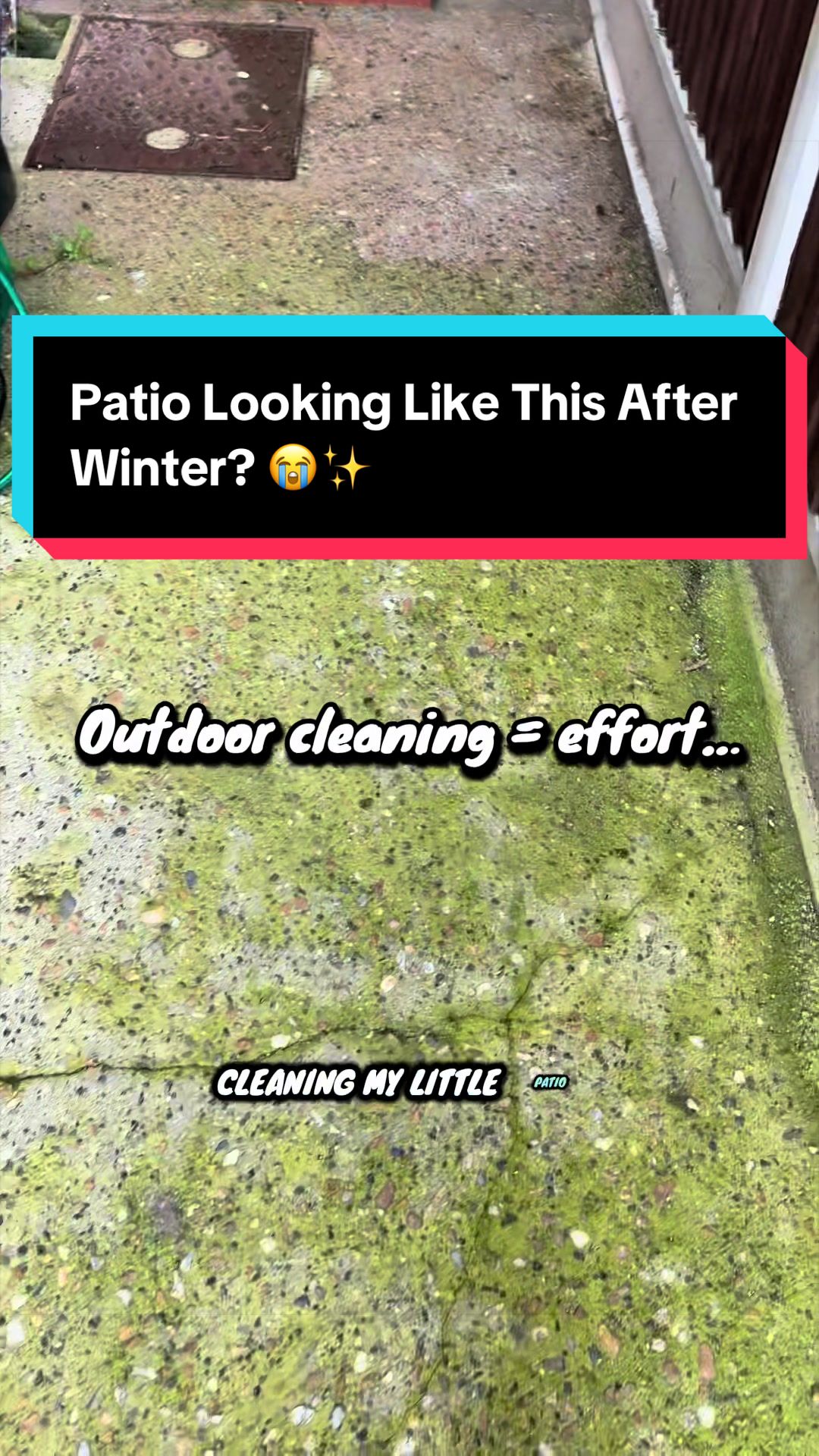 TikTok post by @digitaldynasty88 for Monty Miracle. Caption reads: [...] #PatioMakeover #HomeHacks @Monty Miracle.