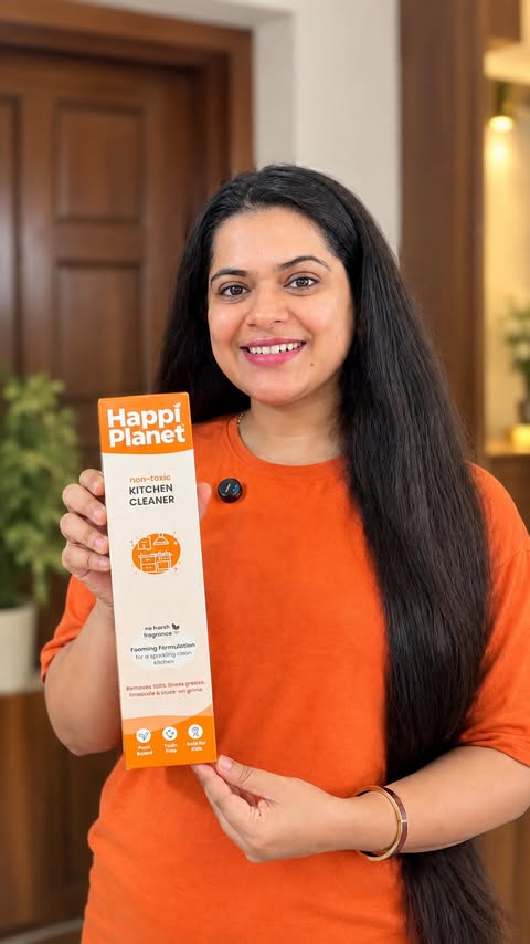 Instagram post by @aanyas_adventures_ for Happi Planet. Caption reads: [...] but make it simple & safe! 🧡✨ Meet Happi....