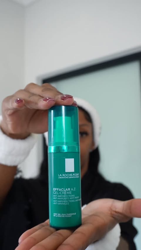 Instagram post by @gracemotswana for La Roche-Posay International. Caption reads: Adult skin needs maintenance, not miracles. My....
