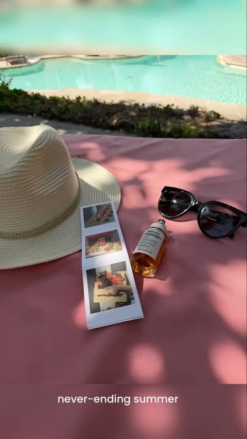 Instagram post by @julia_estonia for Maison Margiela. Caption reads: The scent of a never-ending summer.....