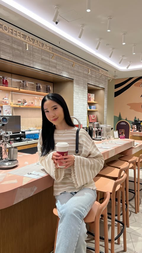 Instagram post by @meili_zzz for Nespresso. Caption reads: Come with me to the Seattle @nespressousa....