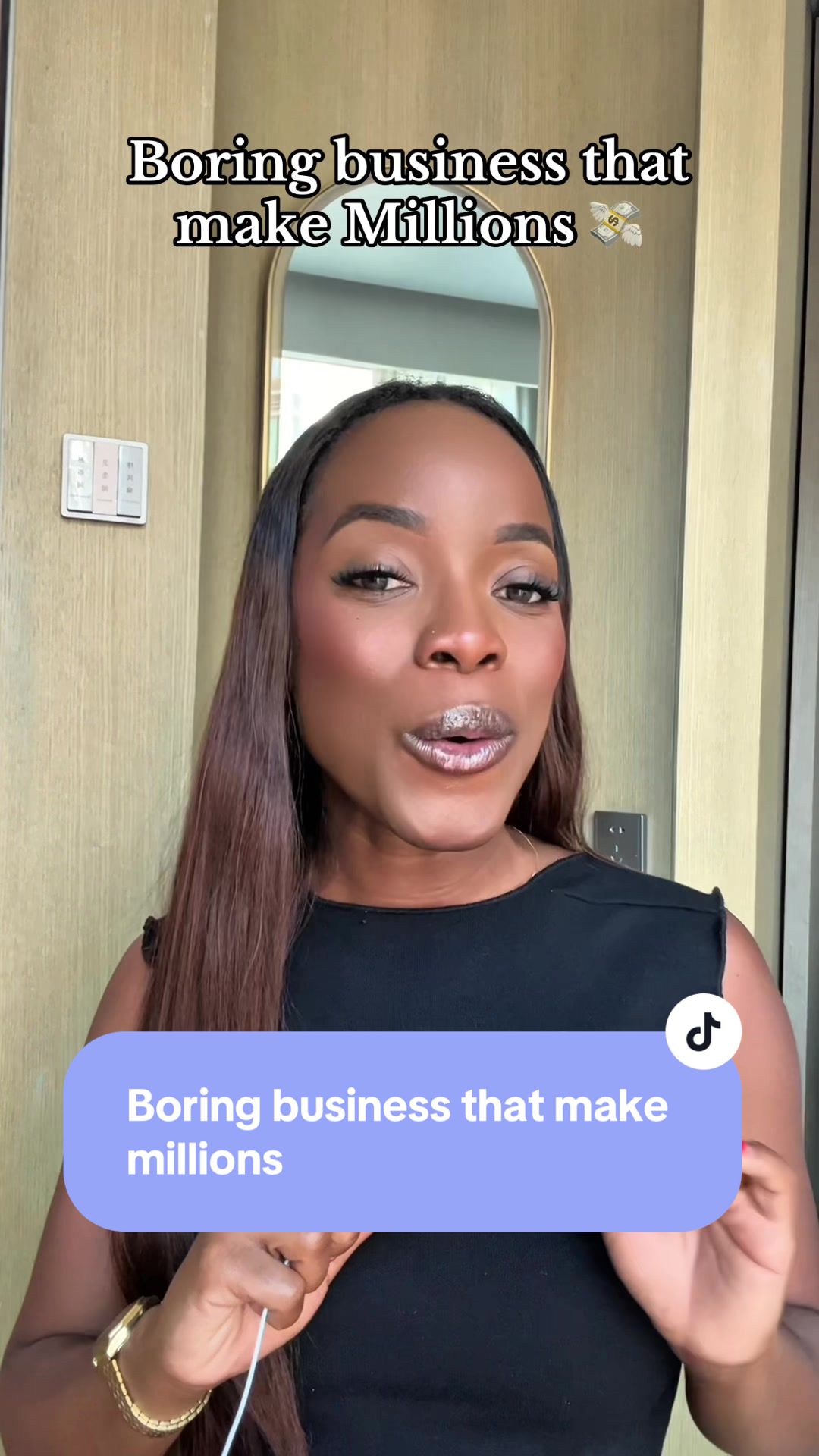 TikTok post by @thatbusinessbuilder for Printful. Caption reads: [...] cost required. That’s why I use @Printful .....