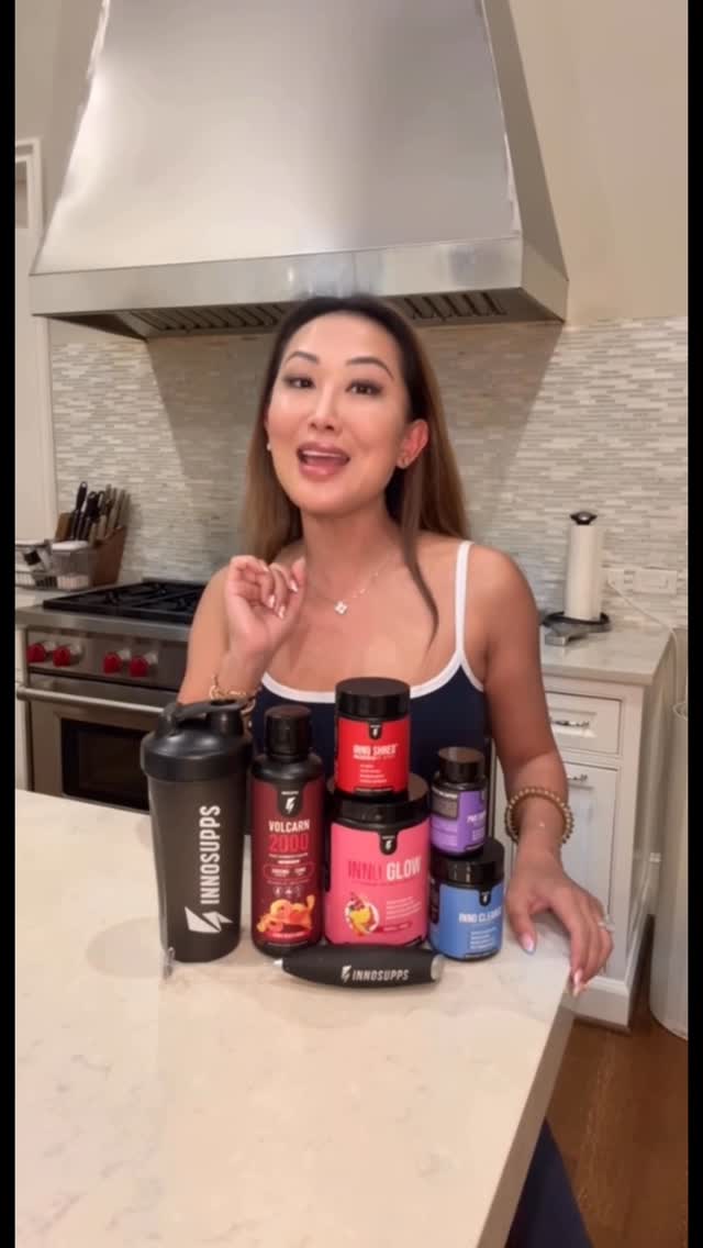 Instagram post by @tiffanymoonmd for Inno Supps. Caption reads: With @innosupps Female Shred Stack, I’ve found a....