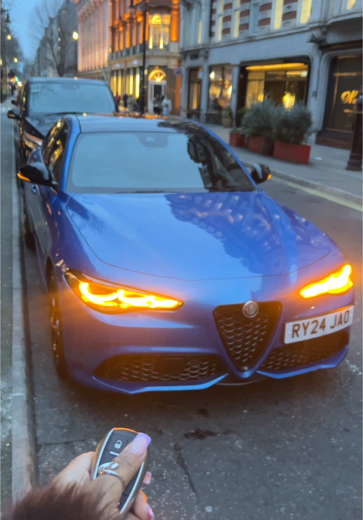 TikTok post by @rvssianroulettee for Alfa Romeo. Caption reads: Spent Valentines with my new bae @Alfa Romeo....