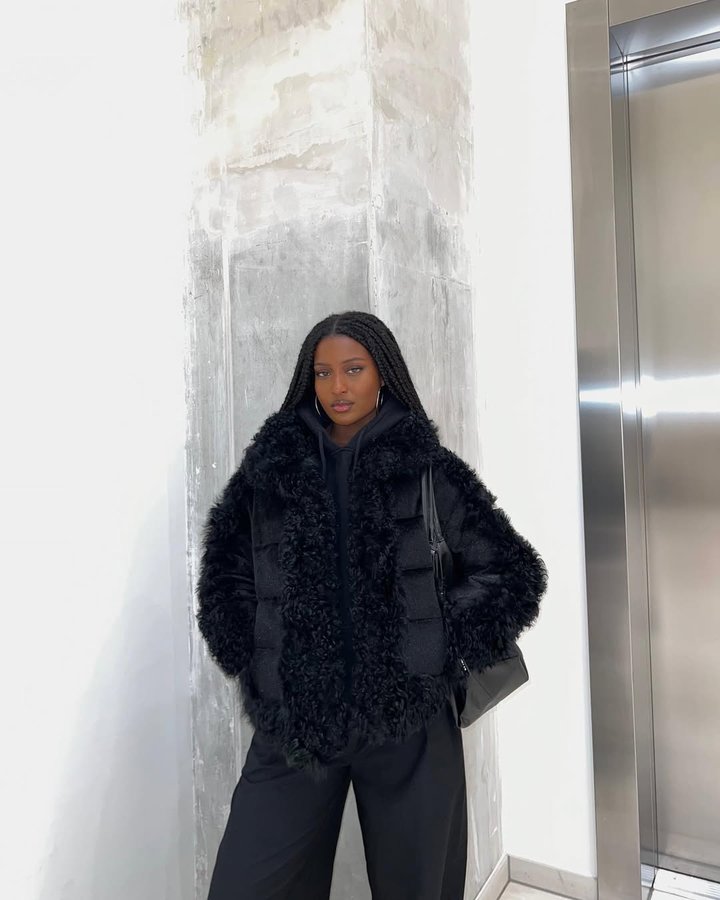 Instagram post by @dojahenshaw for Brandon Blackwood. Caption reads: Black Barbie dressed in Brandon....