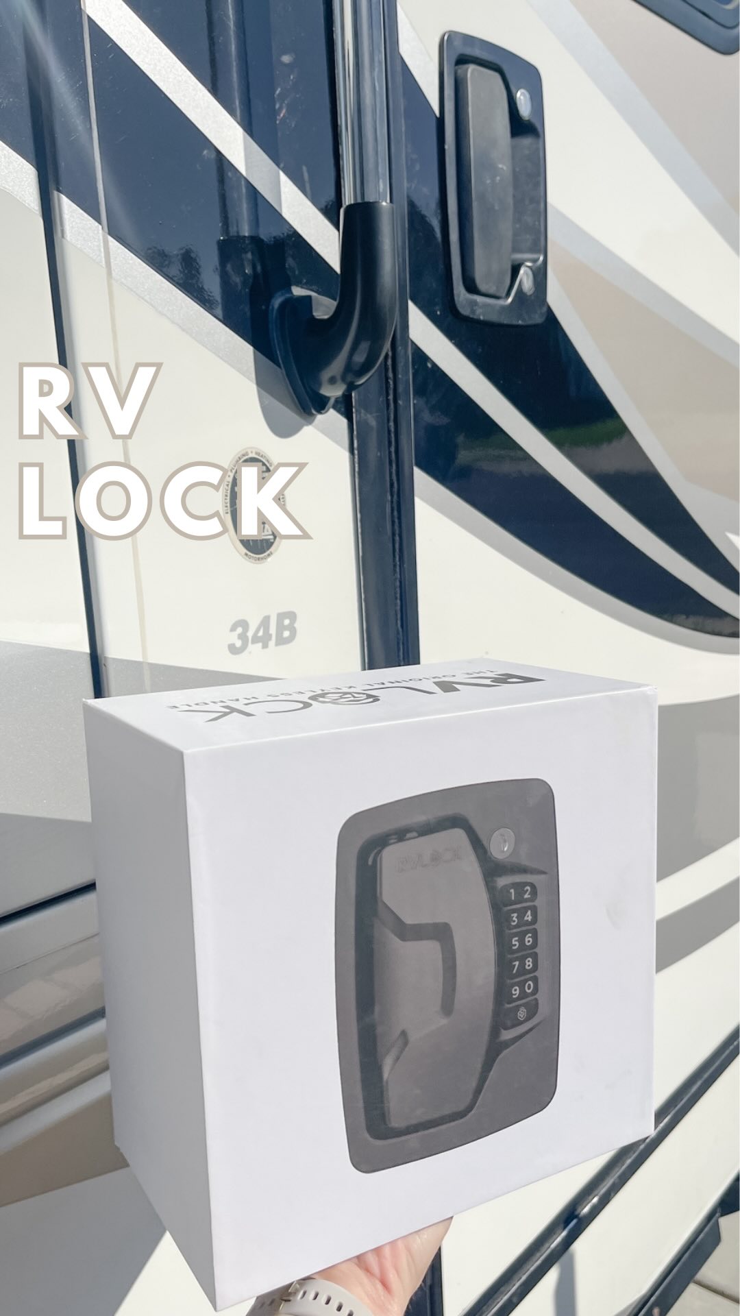 Instagram post by @meetthemungers for RVLock. Caption reads: [...] keys on previous camping trips… 🙈

@rvlock....