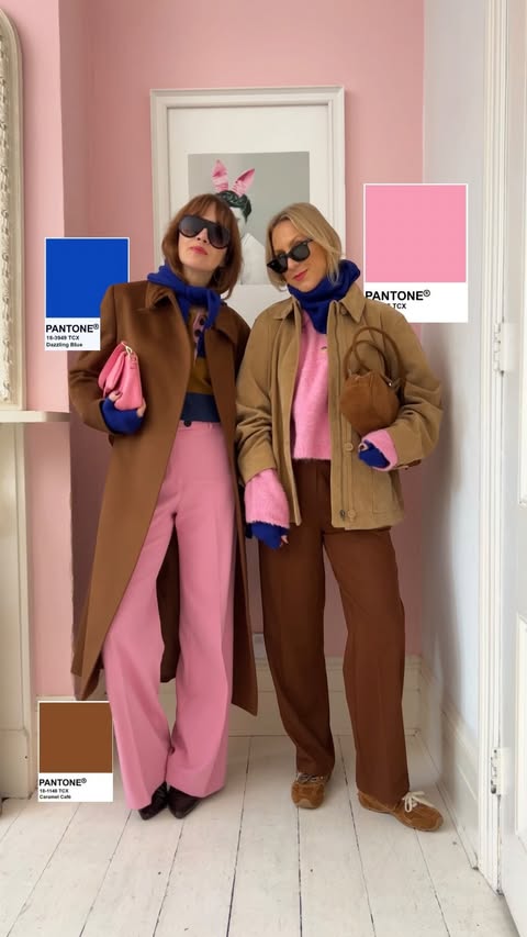 Instagram post by @belleandbunty for Next Press. Caption reads: Interesting Colour Combo’s - no.3 ! Electric Blue,....