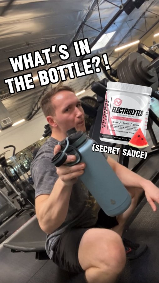 Instagram post by @real_benjammin for Outwork Nutrition. Caption reads: @biolayne and @outworknutritionofficial hooked it....